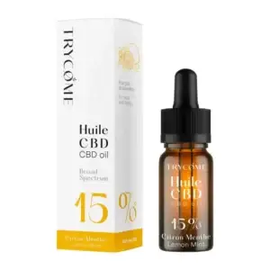 Huile de CBD BIO Broad Spectrum 15% Citron-Menthe