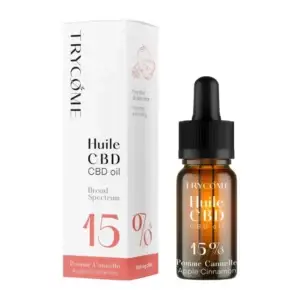 Huile de CBD BIO Broad Spectrum 15% Pomme-Canel